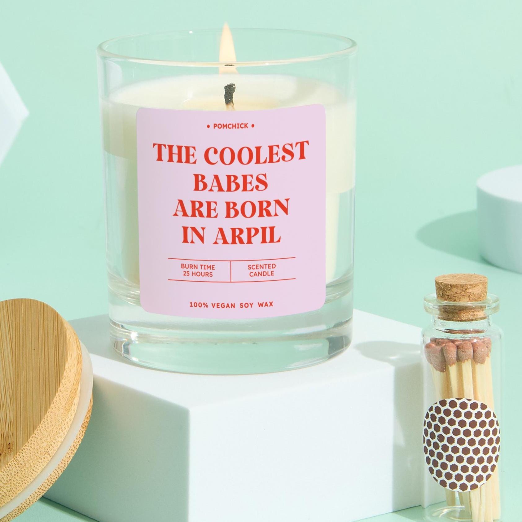 Funny April Birthday Candle Gift for Her Bestie Best Friend Rude Zodiac Candle Gift Personalised Birthday Party Decor 18th 21st 30th 40th