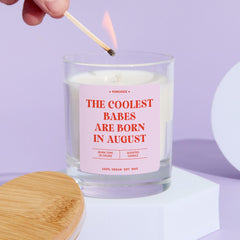 Funny August Birthday Candle Gift for Her Bestie Sister Best Friend Rude Zodiac Candle Gift Personalised Birthday Party Decor 18th 21st 30th