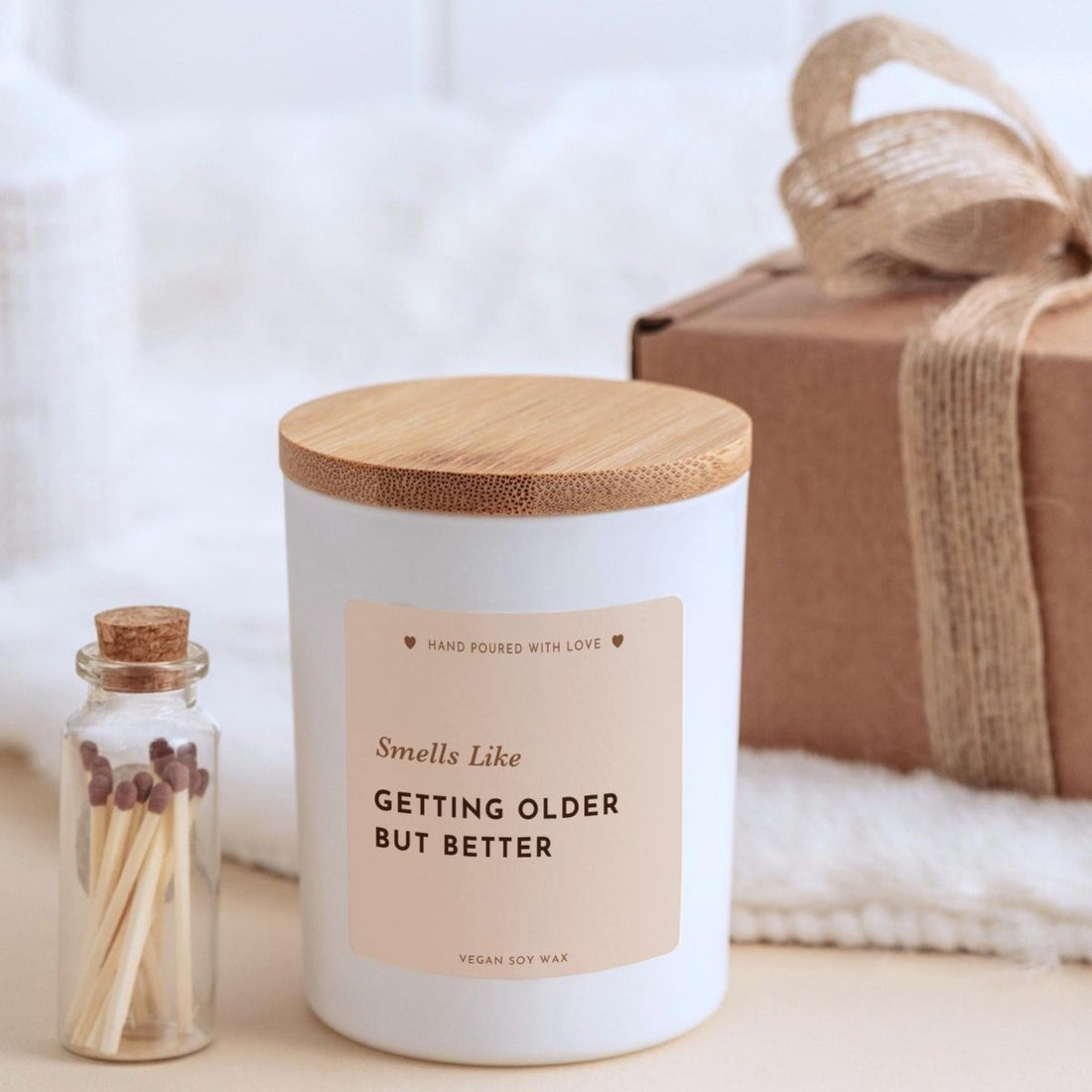 Funny Birthday Candle Gift – Getting Older But Better, Birthday Present for Her, Best Friend, Sister or Mum