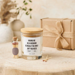 Funny Candle Gift for Wife Cheeky Christmas Birthday Valentine’s or Anniversary Present Sassy Soy Wax Keepsake for Her