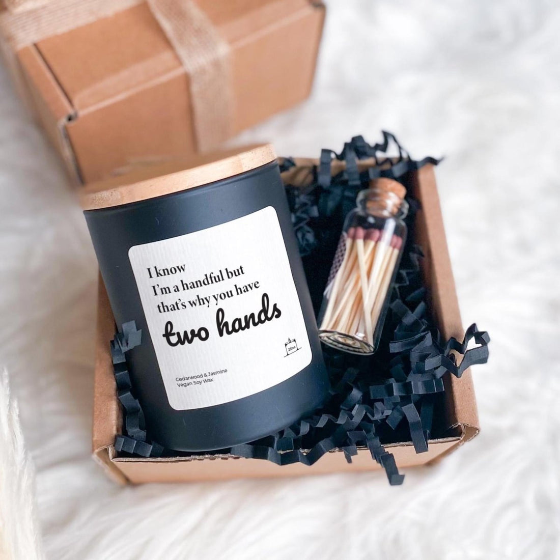 Funny Candle Gift with Box and Matches – Cheeky Valentine's or Anniversary Present