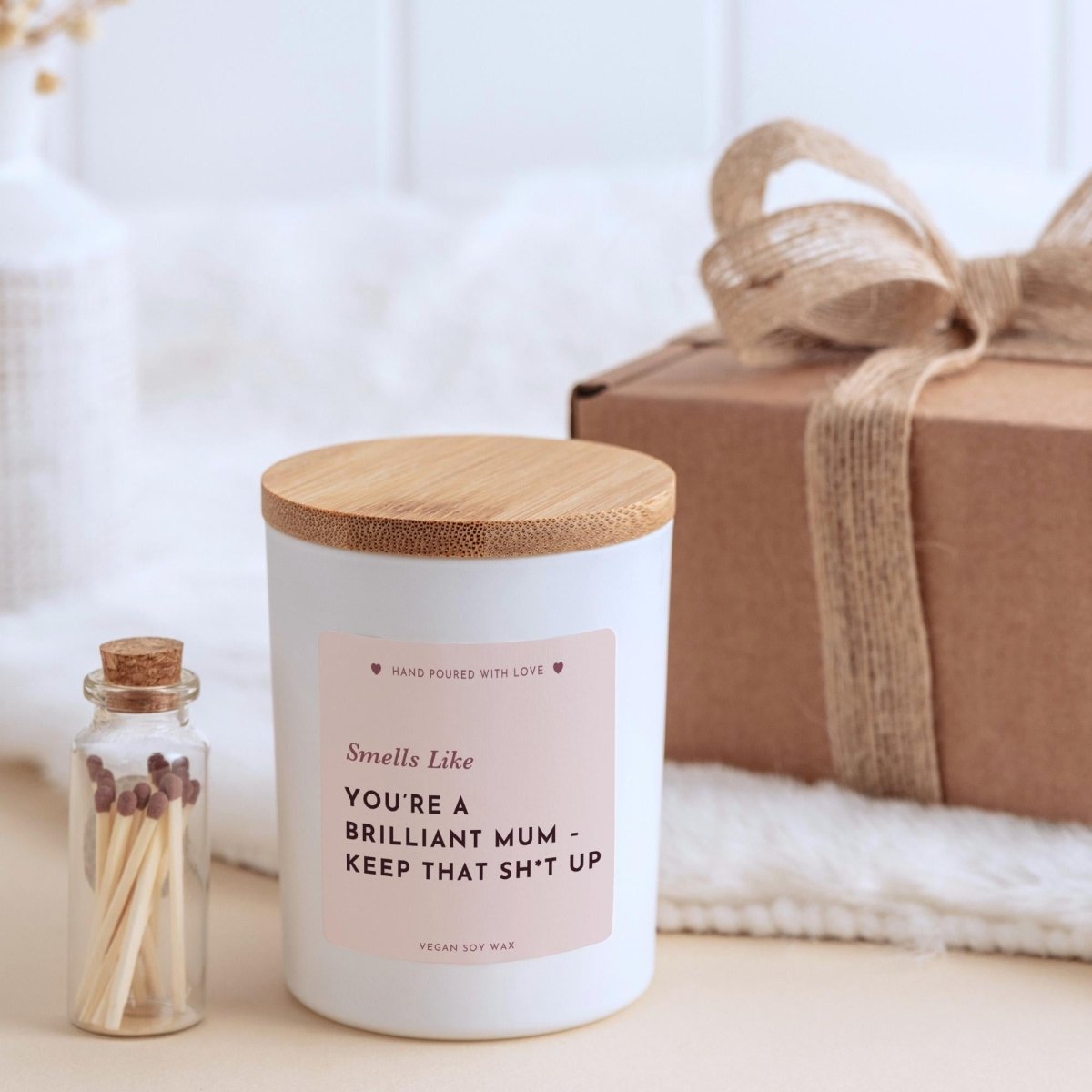 Funny Mum Candle Gift – Birthday Mother’s Day or Christmas Present for Mum