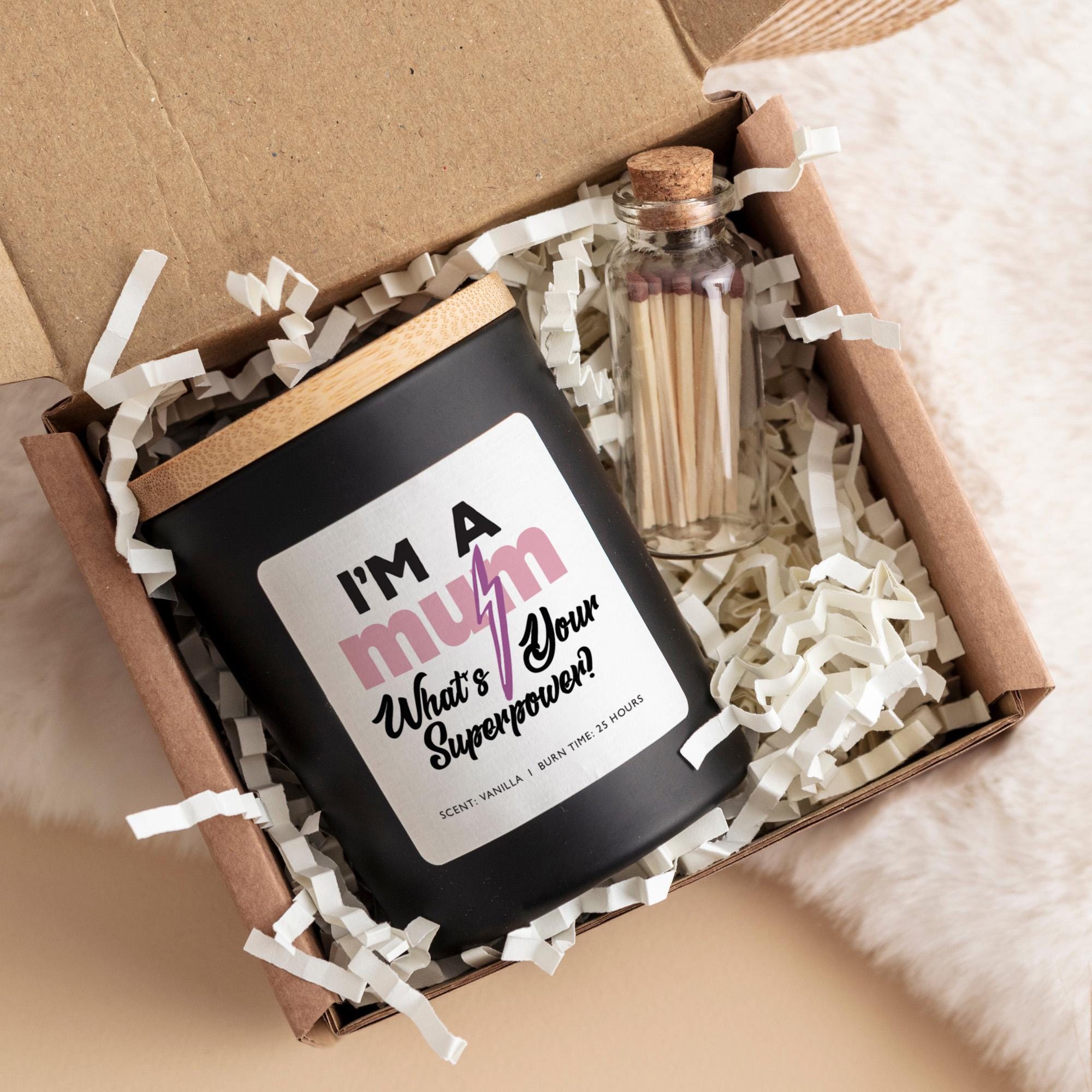 Funny mum candle gift with empowering quote FREE gift box and matches jar Ideal Mother's Day Christmas Mum's birthday present