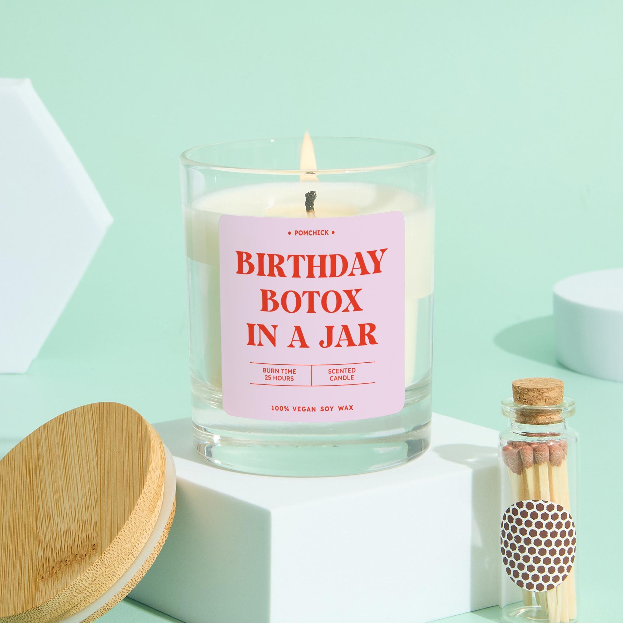 Funny Scented Candle Birthday Gift for Her Birthday Botox in a Jar Cheeky Keepsake for Friend Sister Bestie Mum Nanny