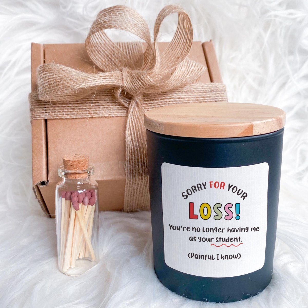 Funny Teacher Leaving Gift Candle – End of Term Thank You Present from Student