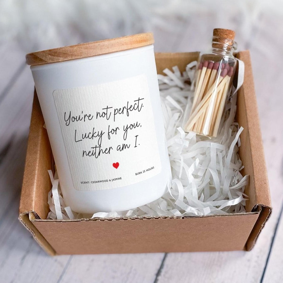 Funny Valentines Candle – Romantic Gift for Couples - Anniversary Keepsake