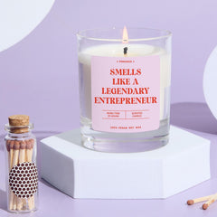 Gift for Entrepreneur Scented Candle Boss Lady Gift for Her Fun Keepsake for New Small Business Owner