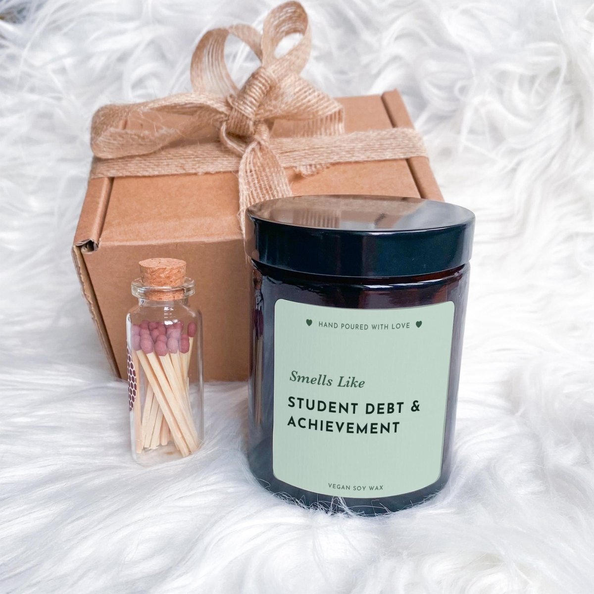 Graduation Candle Gift – Student Debt & Achievement Funny Graduation Present for Graduate