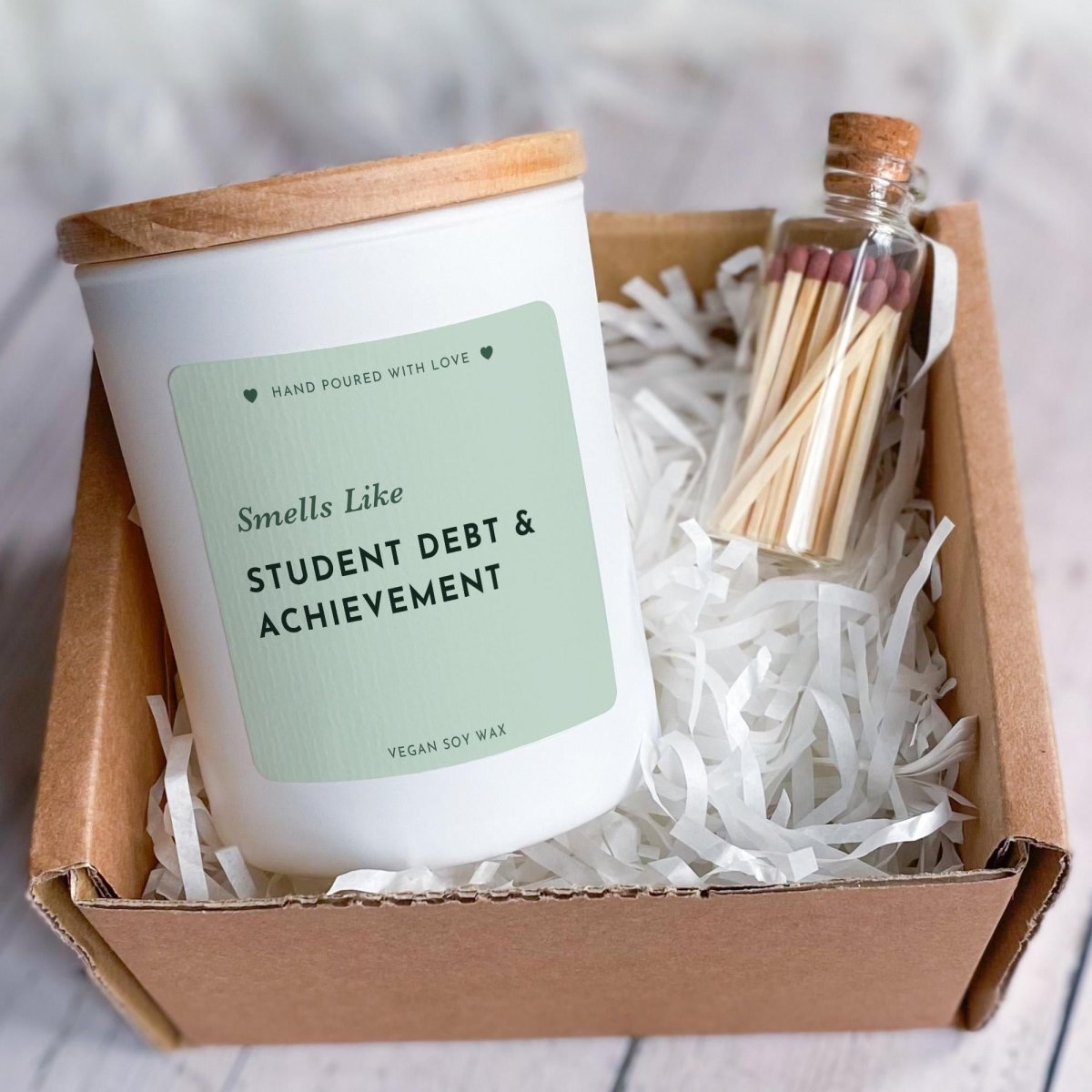 Graduation Candle Gift – Student Debt & Achievement Funny Graduation Present for Graduate