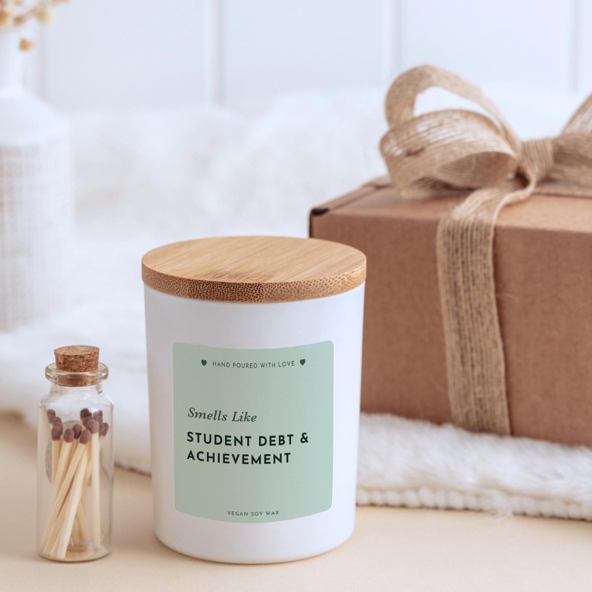 Graduation Candle Gift – Student Debt & Achievement Funny Graduation Present for Graduate