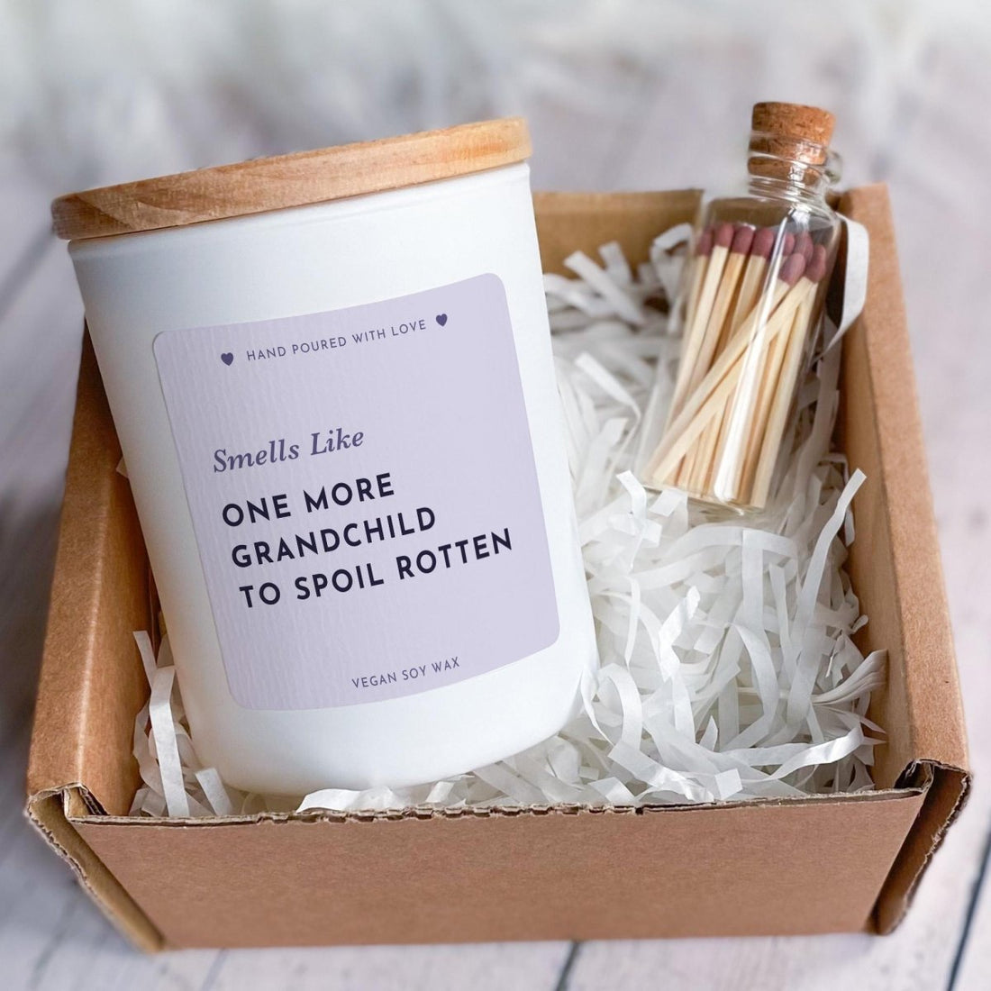 Grandparent Candle Gift – Funny Pregnancy Announcement Present