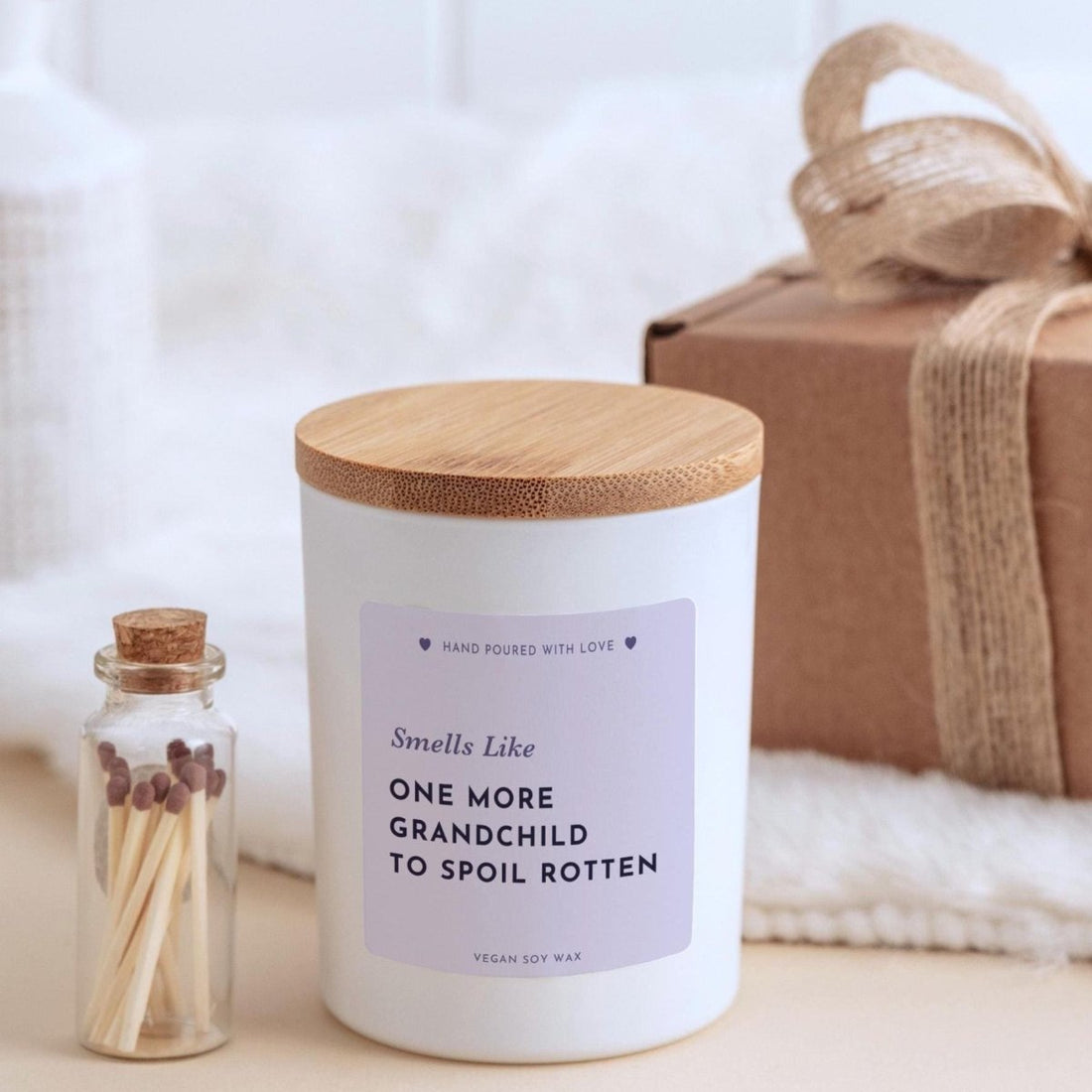 Grandparent Candle Gift – Funny Pregnancy Announcement Present