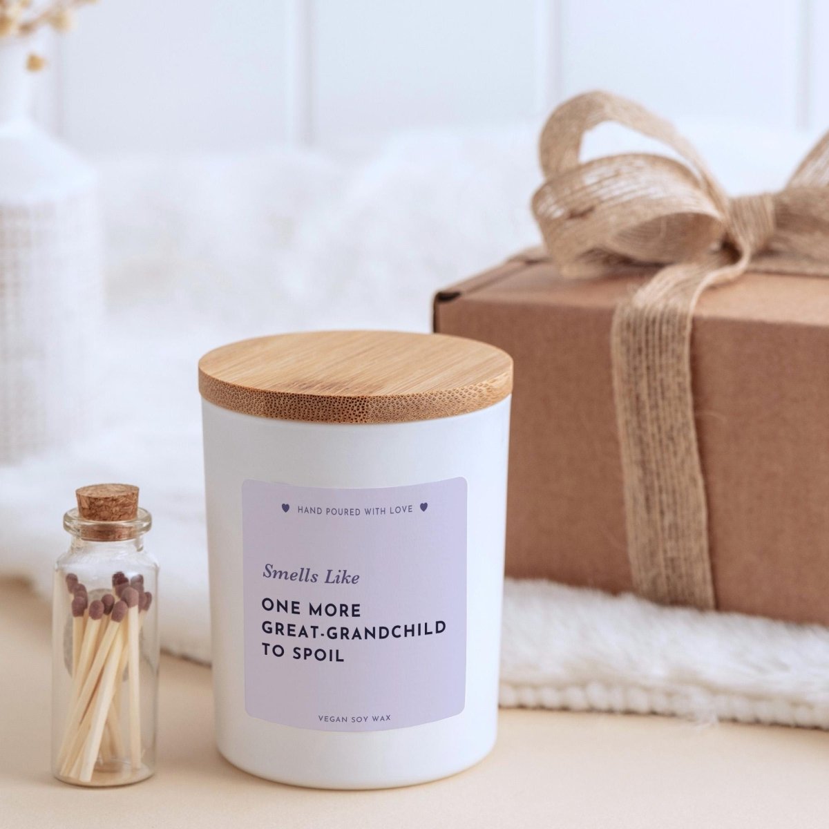 Great Grandparent Candle Gift – Funny Pregnancy Announcement Present
