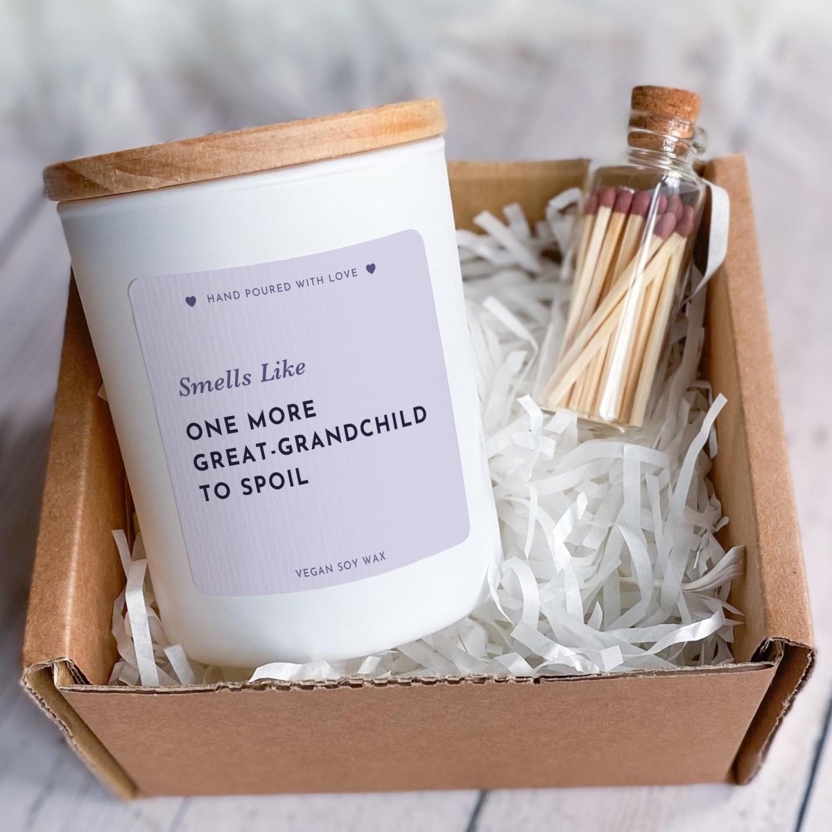 Great Grandparent Candle Gift – Funny Pregnancy Announcement Present