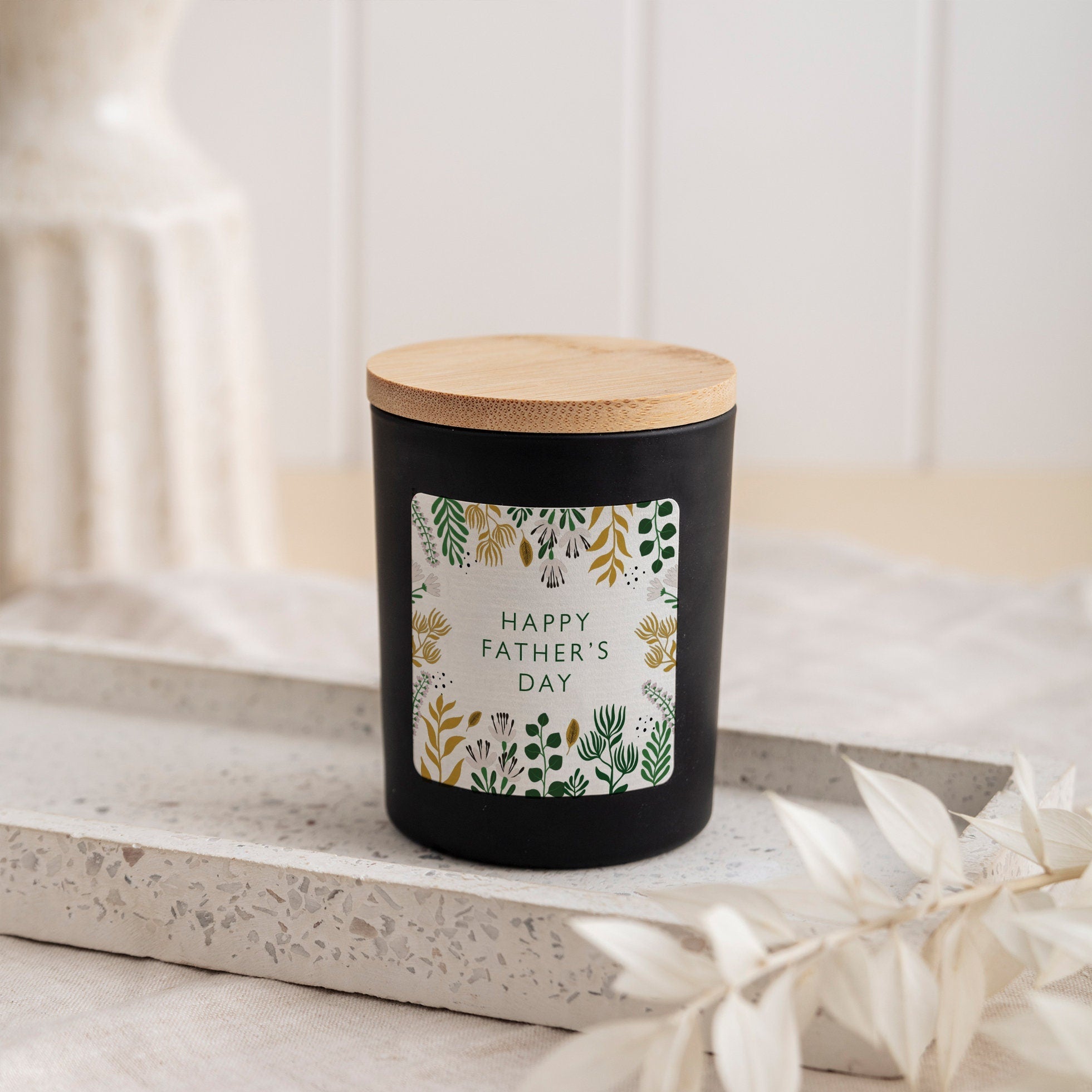 Happy Father's Day scented soy wax vegan candle, FREE GIFT PACKAGE, Gift for dad daddy dada grandad First Father's Day 1st