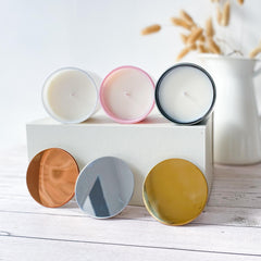 Happy Christmas sis scented candle with metal lid and matches jar Gift for sister Luxurious Christmas present for sister
