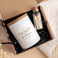 Personalised Couple Wedding Day Candle With Date Mr and Mrs Wedding Gift For Couple Wedding Present Wedding Candle Gift Couple Wedding Gifts