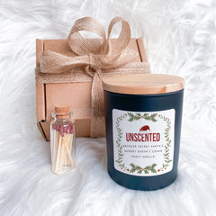 Funny Secret Santa Gift Christmas Candle Gift Her Him Unscented because Secret Santa's Budget Doesn't Cover Fancy Smells Friend Colleague