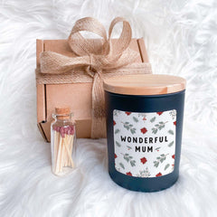 Wonderful mum scented candle Christmas Gift for Mummy Mama Cosy Xmas Present New Mum