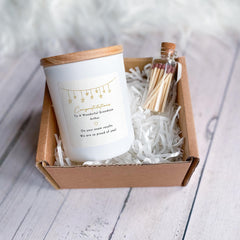 Exam Results Candle Gift for Grandson | We Are Proud of You | Personalised GCSE A Level Success Gift for Him