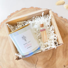 Floral personalised birthday scented candle with metal lid Gift for her best friend 18th 21st 30th 40th 50th 60th 70th Mum Sister Colleague