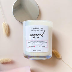 Funny Engagement Candle Gift  Smells Like You Just Got Engaged Gift for Couple, Fiance, Fiancee, Newly Engaged Friends