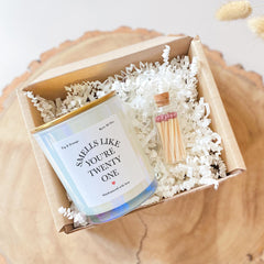 Personalised Birthday Gift Candle Keepsake for Her Daughter Sister Friend Milestone Present with Match Jar 16th 21st 18th 30th 40th 50th