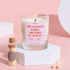 Funny August Birthday Candle Gift for Her Bestie Sister Best Friend Rude Zodiac Candle Gift Personalised Birthday Party Decor 18th 21st 30th