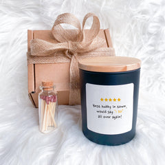 Funny Candle Gift for Husband Best Hubby in Town Would Say I Do Again Romantic Keepsake for Birthday Anniversary Wedding Day Him Partner