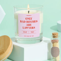 Funny Gift for Lawyer Scented Vegan Candle Gift Law Student Graduation or Lawyer Promotion Gift for Her