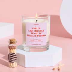 Travel Lover Candle Gift Funny Birthday or Christmas Gift for Her Friend Mum Dad Nanny Adventurer Traveller Present