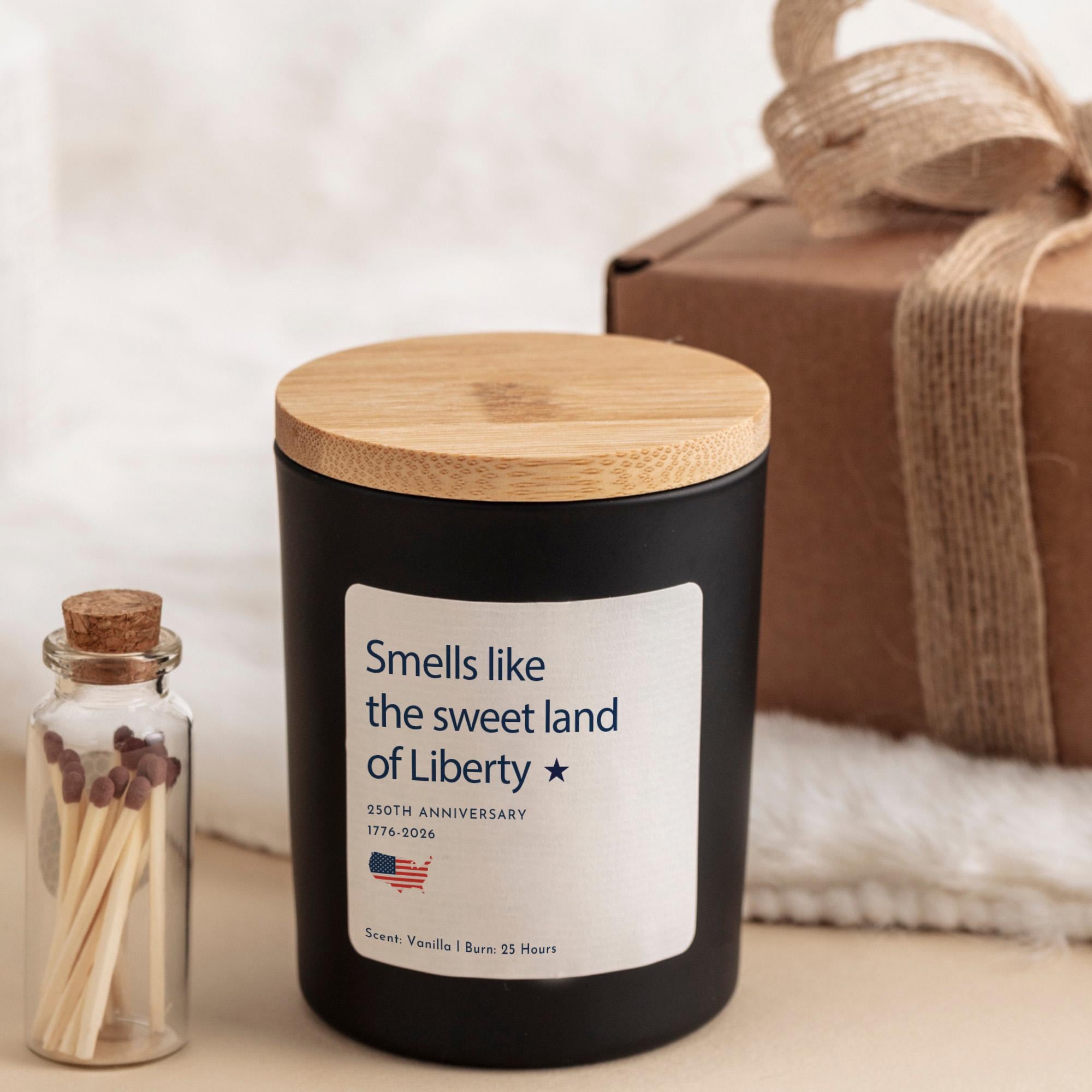 USA 250th Anniversary Candle Gift – Patriotic American Keepsake for 4th July Independence Day