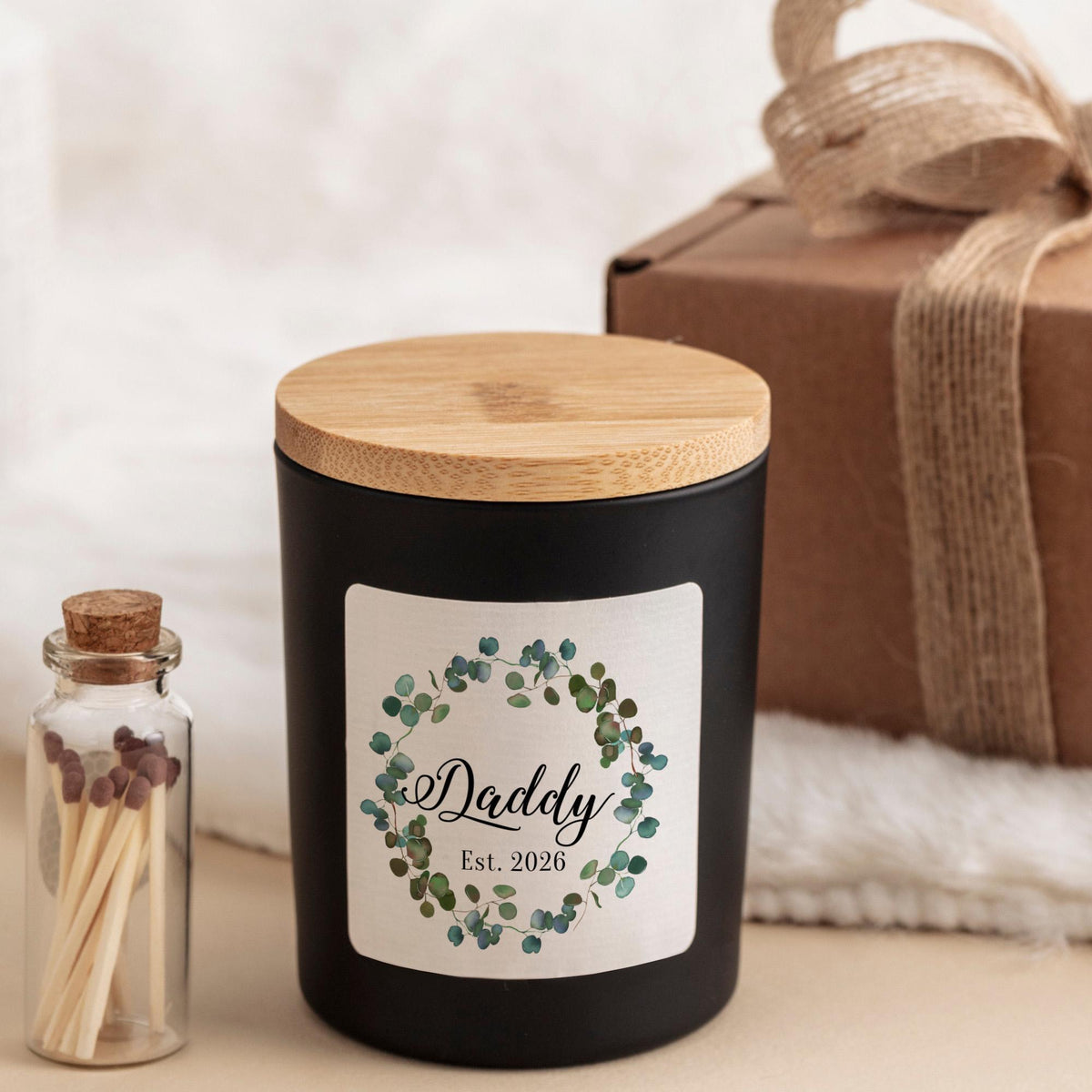 New Mummy & Daddy Candle, Pregnancy Announcement Gift, Parents to Be Keepsake, Baby Reveal Gift
