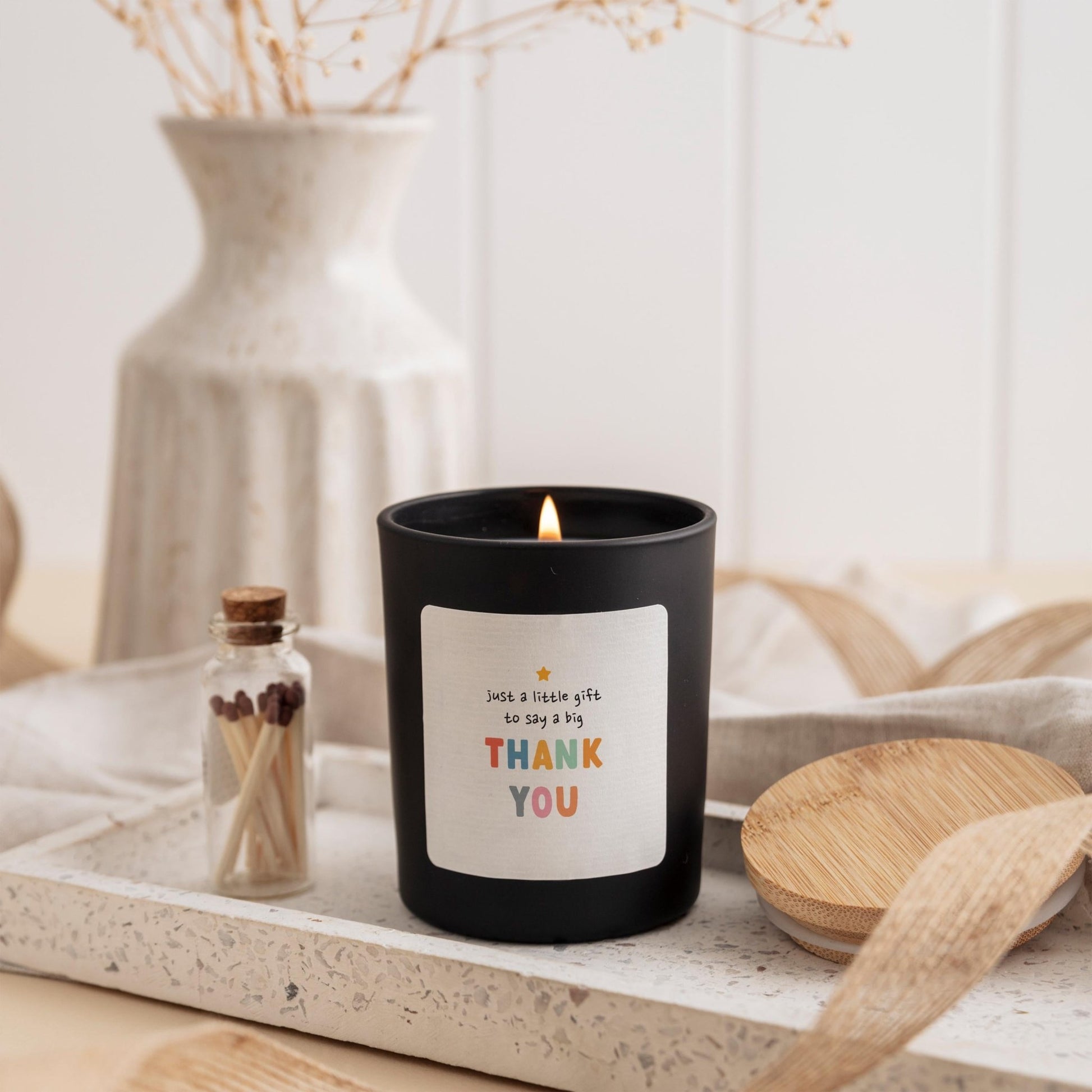Little Thank You Scented Candle Gift | Perfect for Teacher, Colleague, Friend, Mum, Nurse, Doctor | End of Term Gift