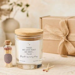 Memorial Candle Gift Those We Love Don’t Go Away Sympathy Remembrance Bereavement Keepsake Present for Family or Friends Sorry for Loss