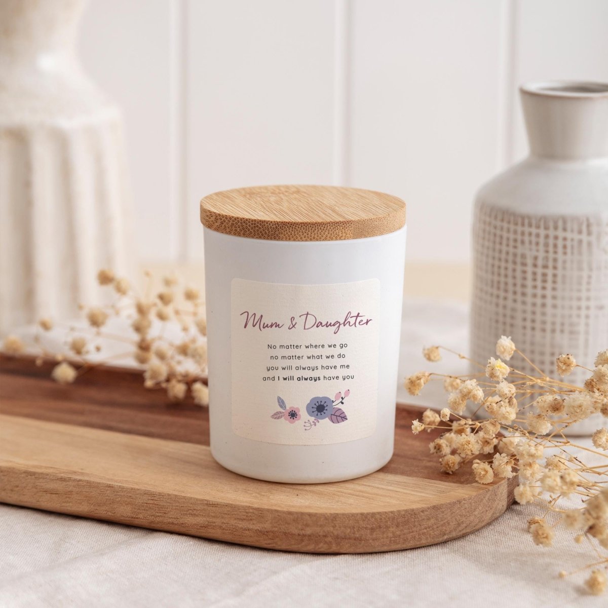 Mum & Daughter Candle Gift Set – Mother’s Day or Birthday Present for Mum from Daughter