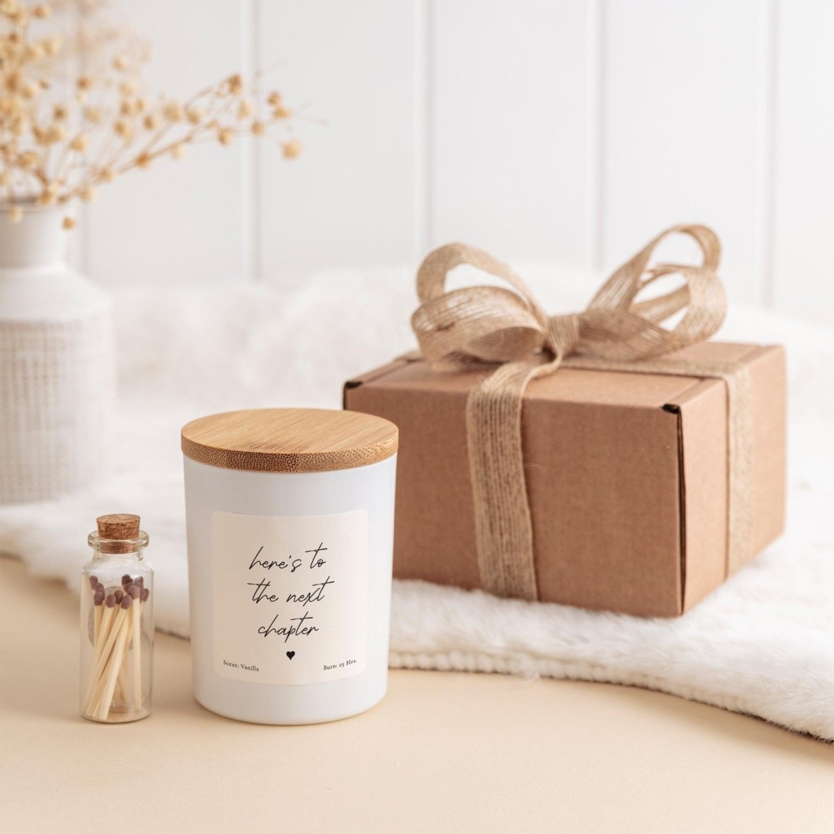 New Chapter Candle Gift – Graduation, New Job, New Home or Retirement Keepsake Gift