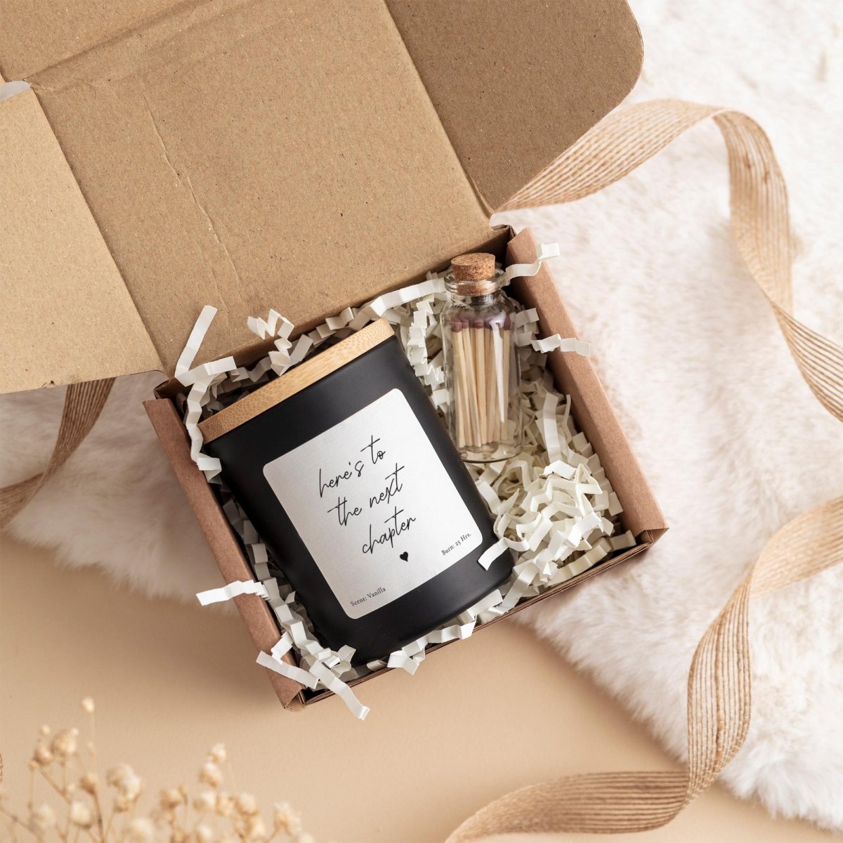 New Chapter Candle Gift – Graduation, New Job, New Home or Retirement Keepsake Gift