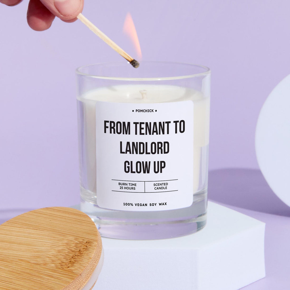 New Home Buyer Candle Gift for Her Him Couple From Tenant to Landlord Glow Up Fun Keepsake for Property Investors Homeowners Housewarming