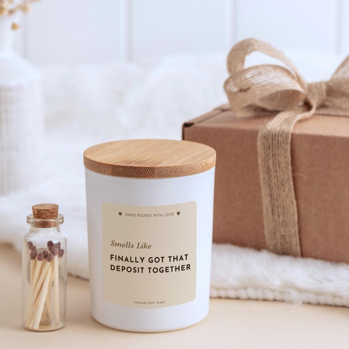 New Home Candle Gift – Funny First Home Present for Homeowner Housewarming Gift
