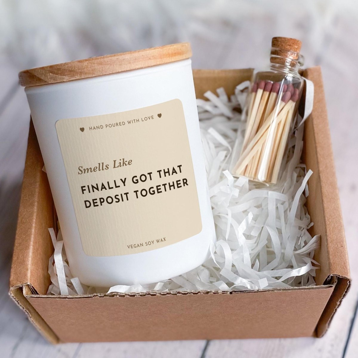 New Home Candle Gift – Funny First Home Present for Homeowner Housewarming Gift