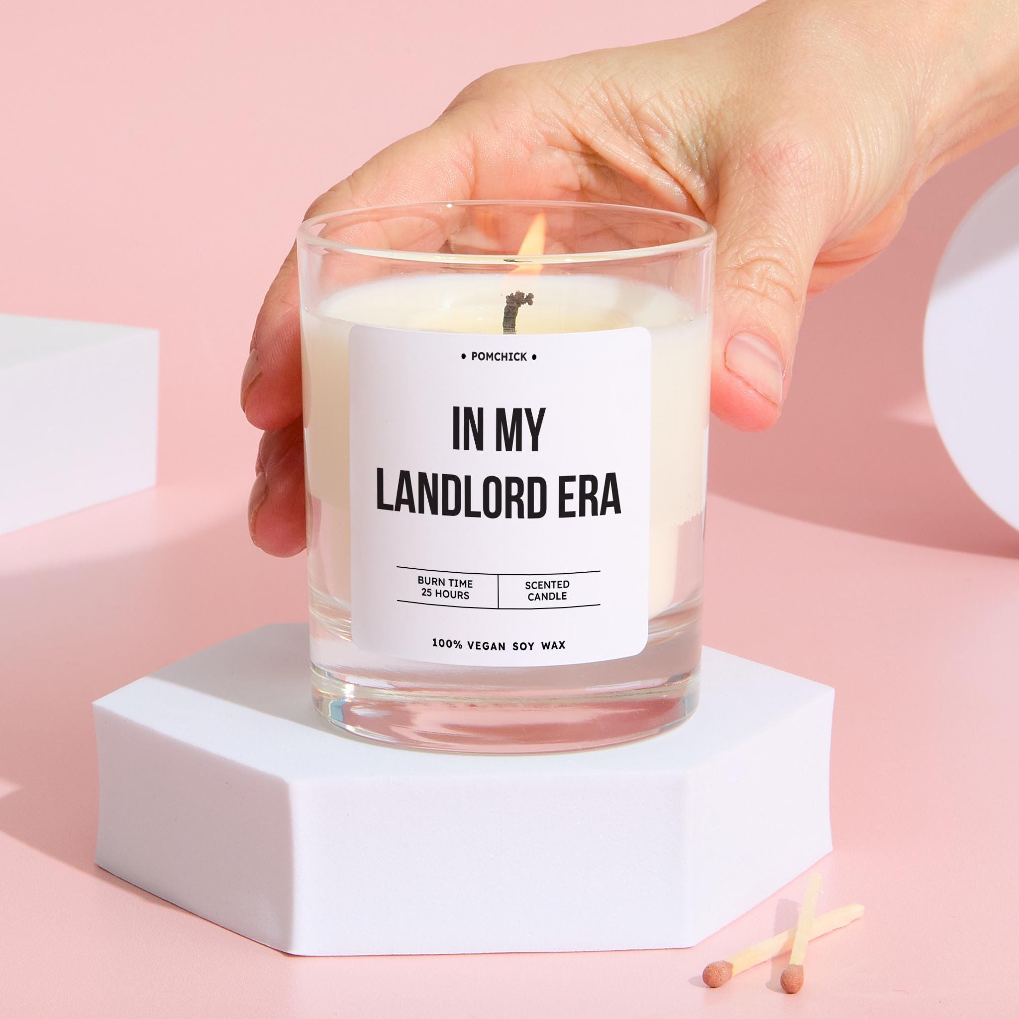 New Property Owner Candle Gift In My Landlord Era Playful Keepsake for Real Estate Wins Home Investment Celebrations Vegan New Home Gift