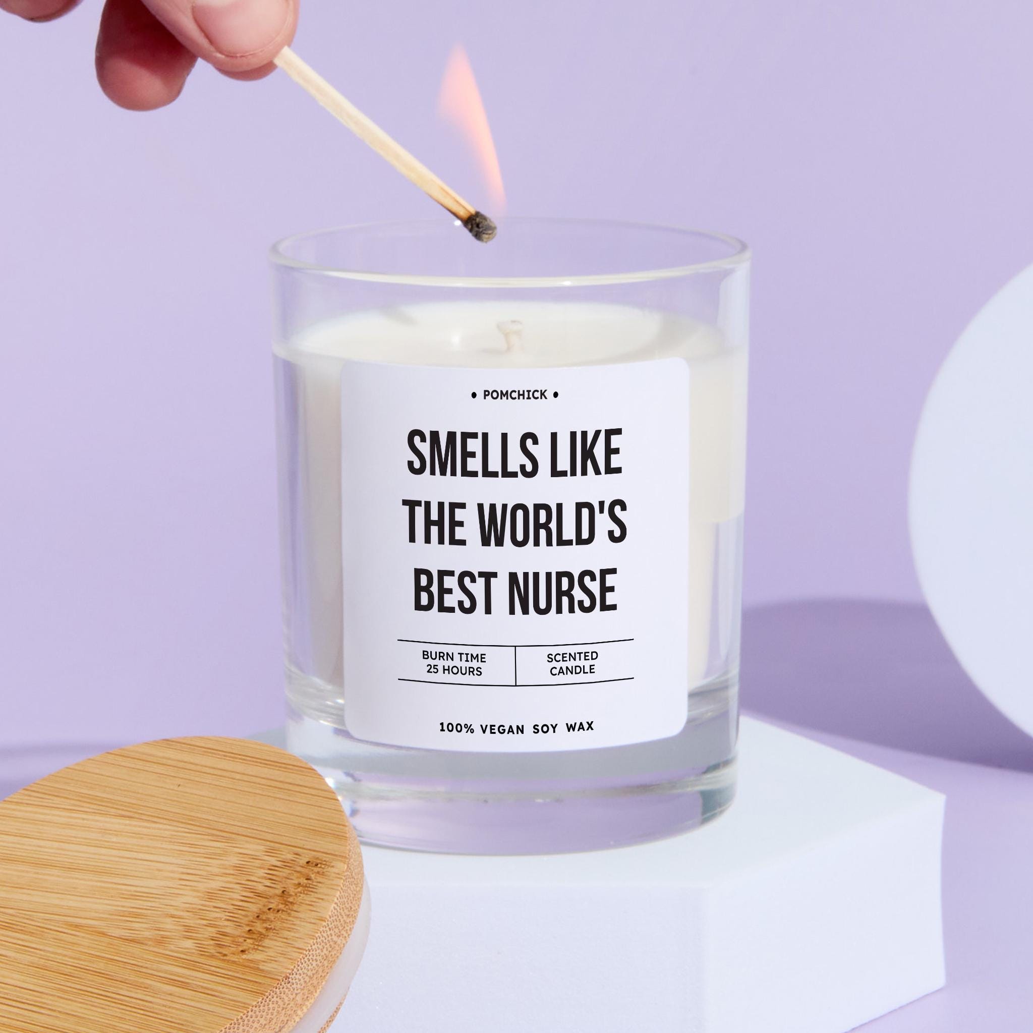 Nurse Candle Gift Smells Like the World's Best Nurse Thoughtful Keepsake for Nurse Appreciation Thank You Student Graduation Gift for Her