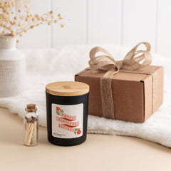 Personalised Birthday Scented Candle with Name, Happy Birthday Gift for Her Him, Colourful Flowers Birthday Present, Women Girl Teenage