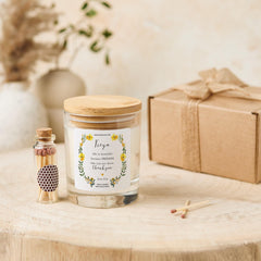 Personalised Candle Gift for Friend with Name on her Birthday Christmas Friendship Thank You Candle for Best Friends