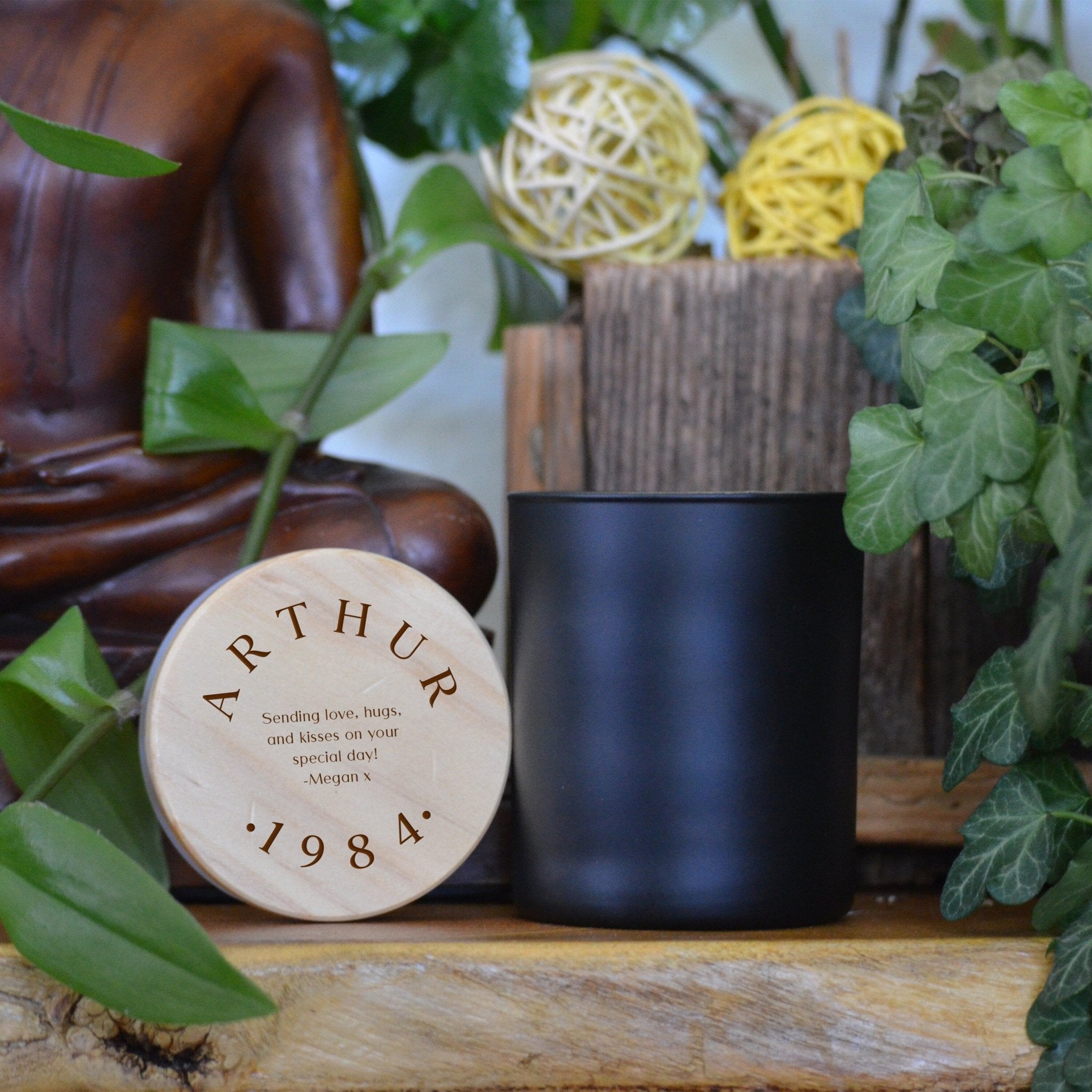 Personalised Engraving Birthday Candle, Gift for him, Gift for her, Mum Dad Grandma Grandad Friend Colleague Wife Husband Son Daughter