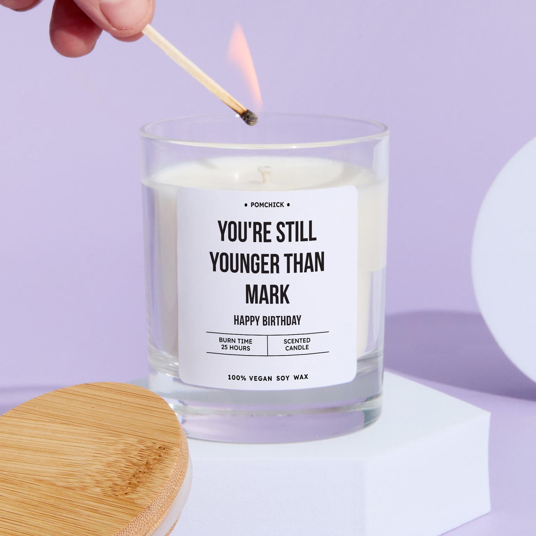 Personalised Funny Birthday Candle You're Still Younger Than Any Name Humorous Scented Keepsake for Friends Family Colleagues & Age Jokes