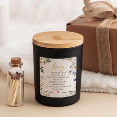 Personalised Memorial Candle ANY ROLE or NAME Remembrance Soy Wax Candle Keepsake Sympathy Gift for Loss of a Beloved Nanny Grandad Mum Dad