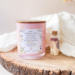Personalised Memorial Candle Gift Thinking of You Sympathy Remembrance Keepsake with Poem Thoughtful Bereavement Gift for Friend or Family