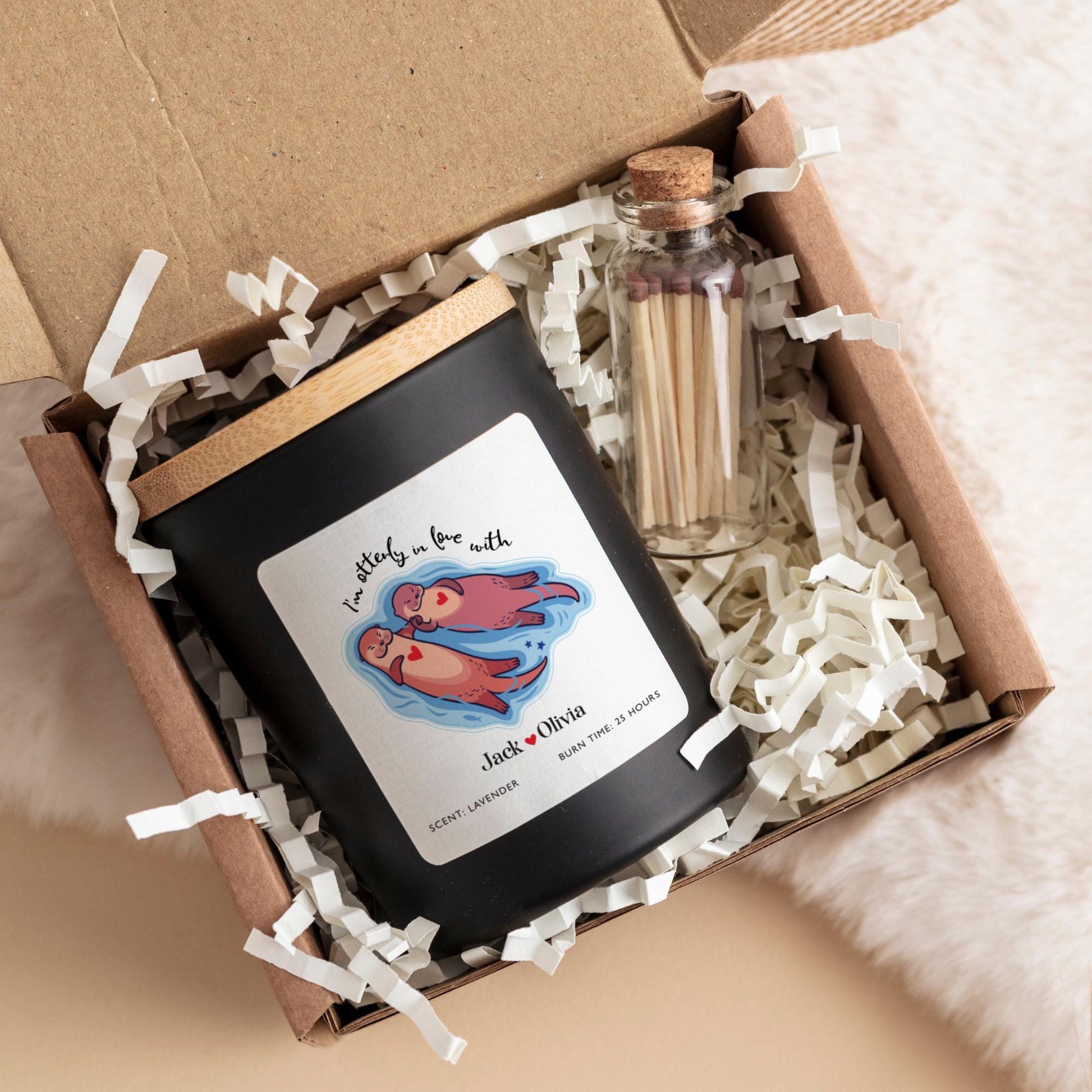 Personalised Scented Funny Gift for Girlfriend Wife Fiance on Valentine's Day Birthday Anniversary Vegan Soy Wax FREE Gift Package Matches